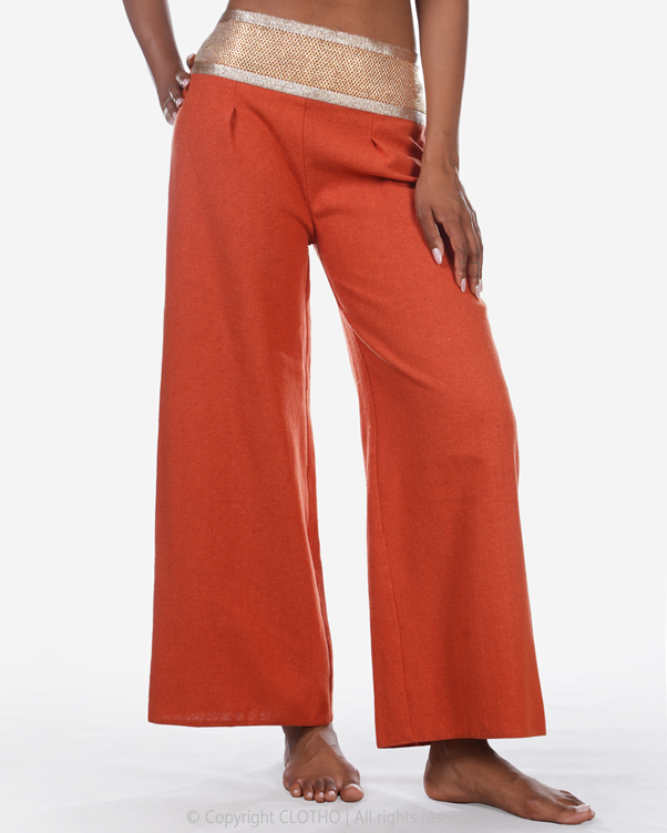 LIGHT AIR TROUSER GOLD - ORANGE