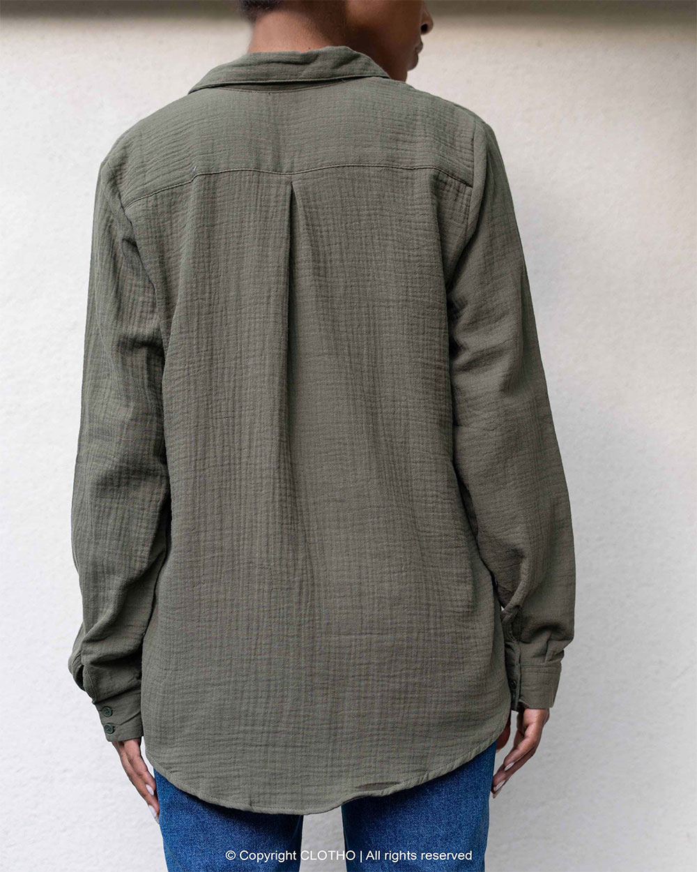 COLORAL SUMMER SHIRT - CEDAR GREEN