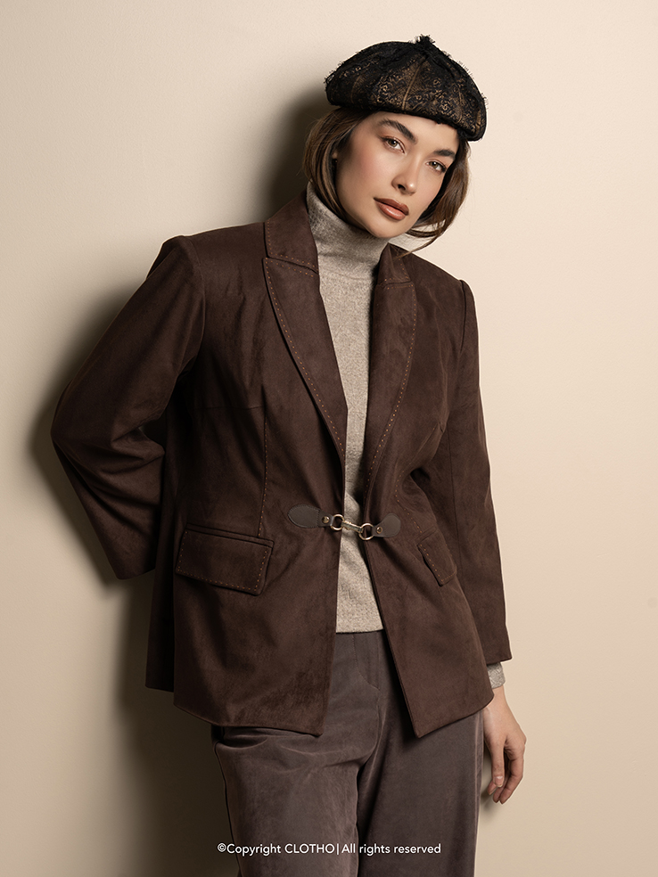 NYX BROWN کت زنانه