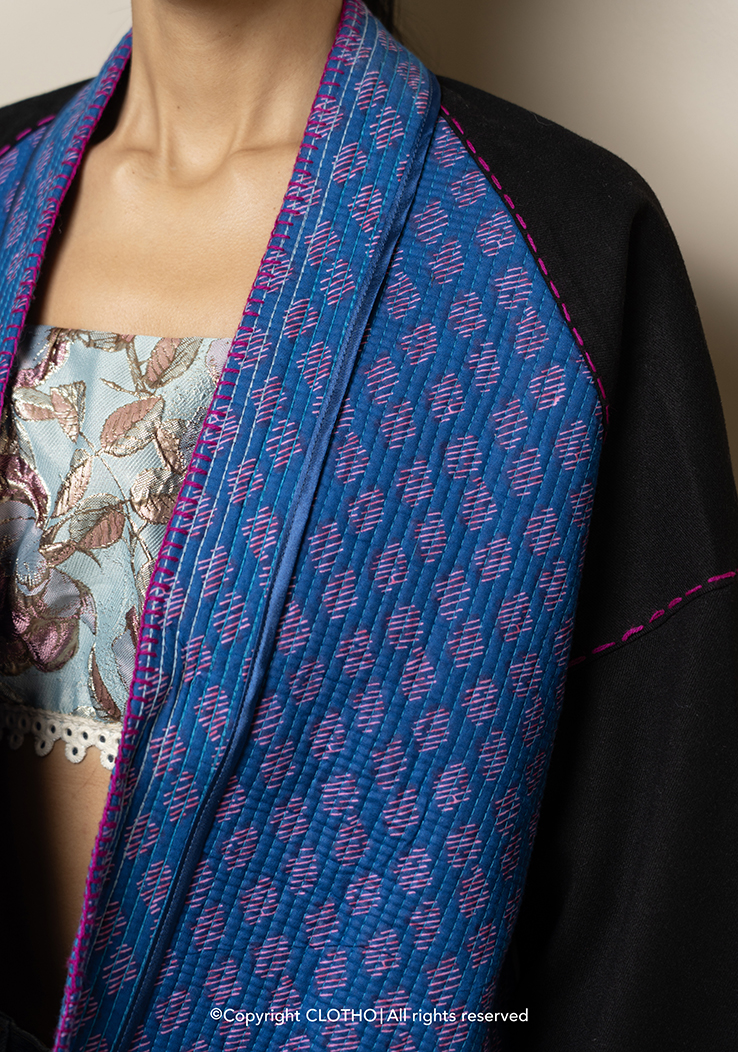 FLORE COTONE DEEP BLUE