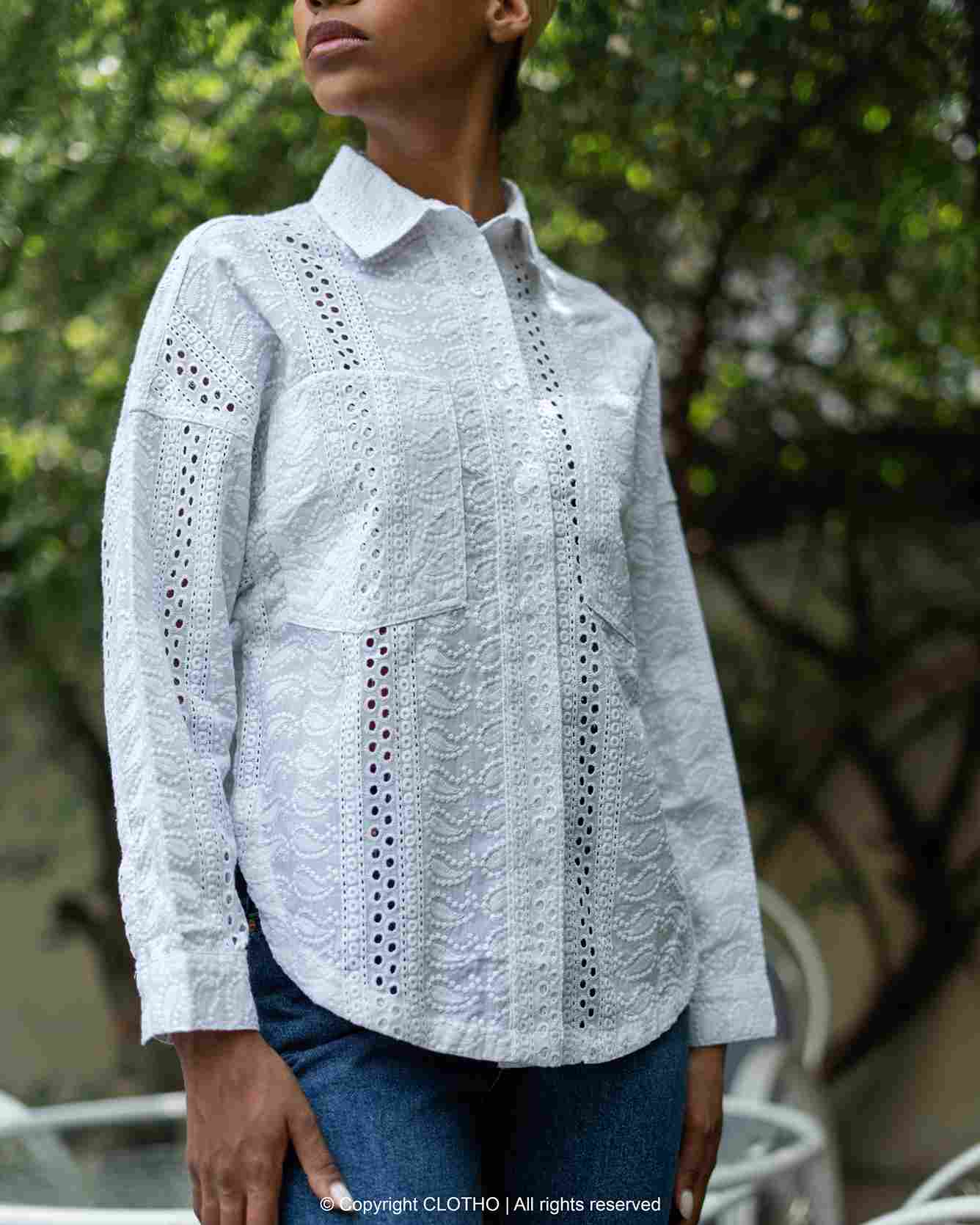 PAISLEY WHITE SHIRT