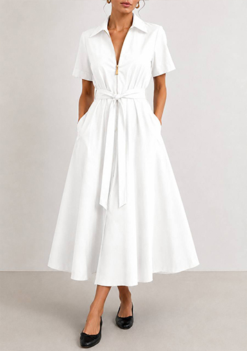 Atelier dress - white