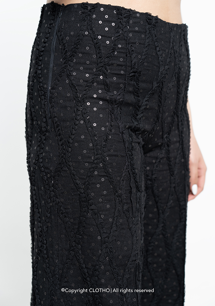 CONFETTI TROUSER NOIR