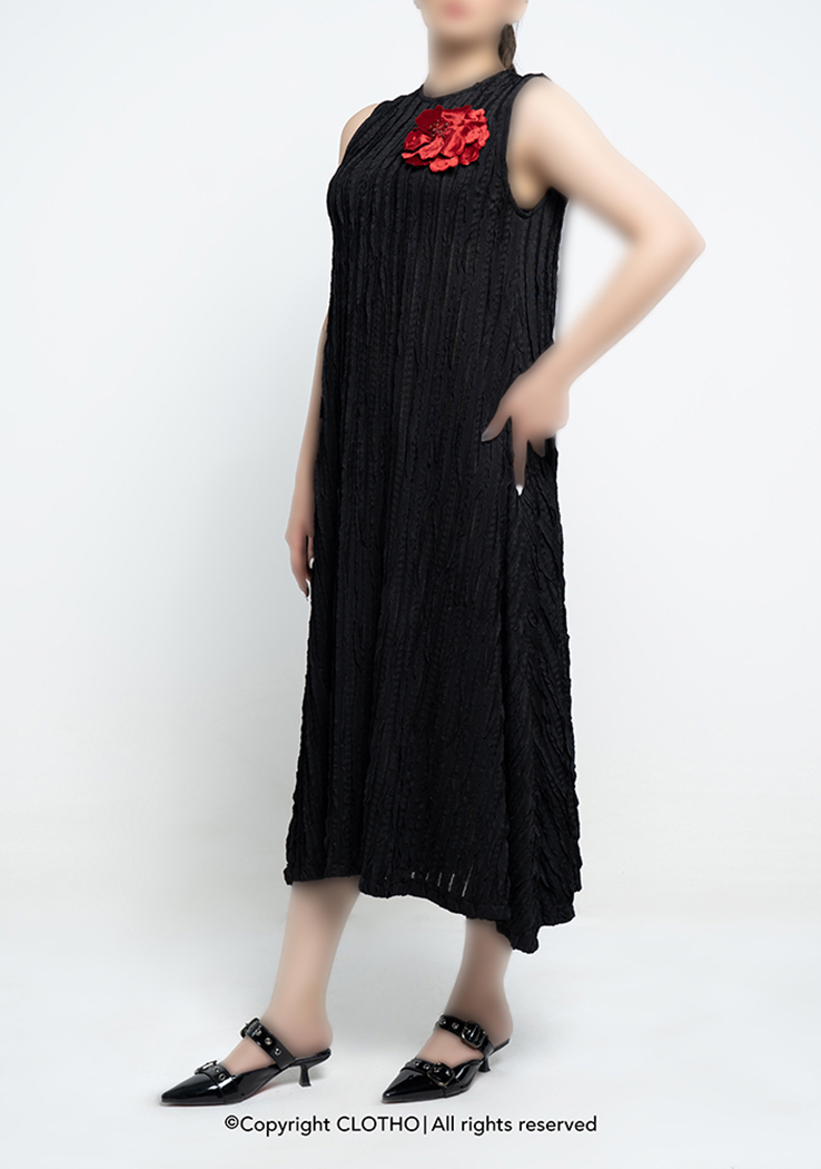 FLOR WIMP BLACK DRESS