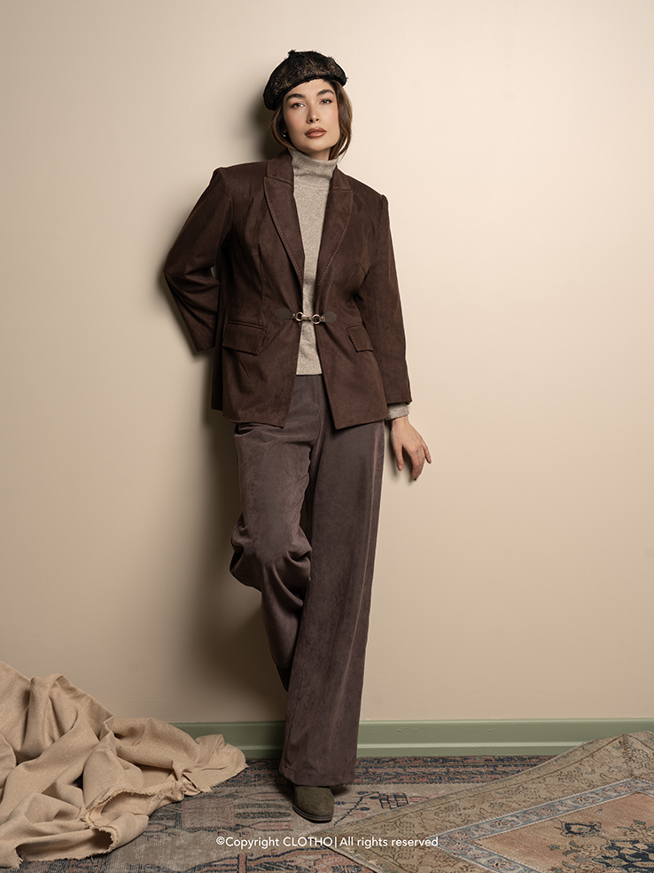 NYX BROWN کت زنانه