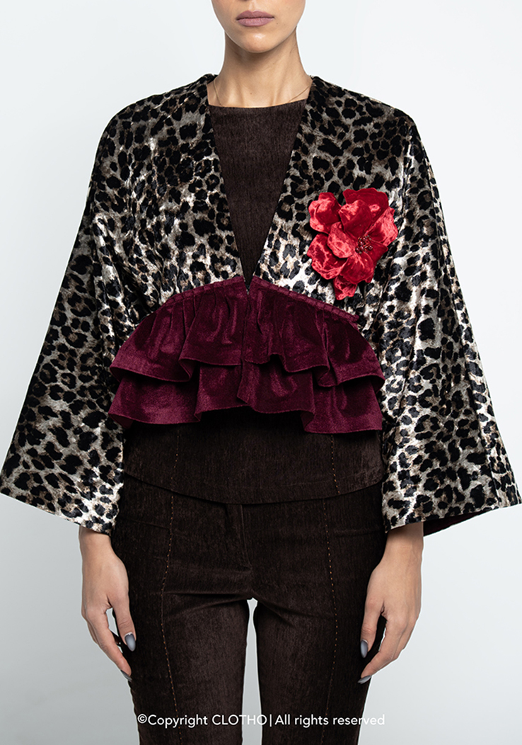 ROUGE LEOPARD VELVET