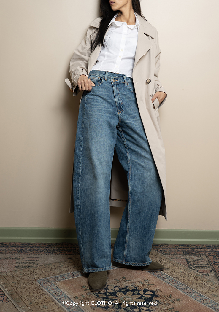  NEU SLANT DENIM TROUSER