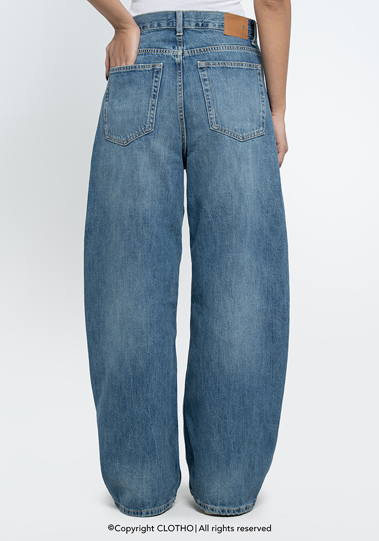 SLANT DENIM TROUSER