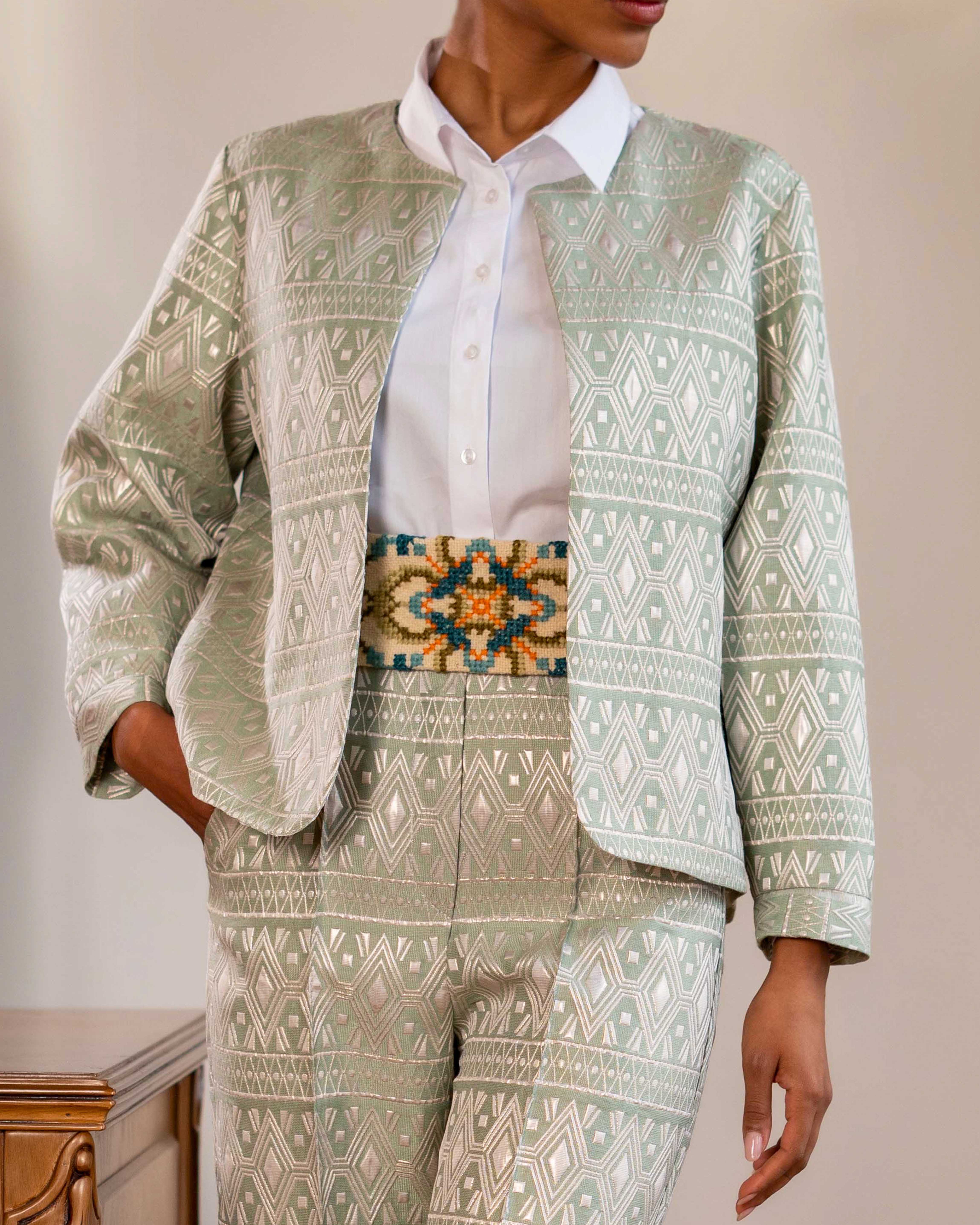 Jacquard Suit Set