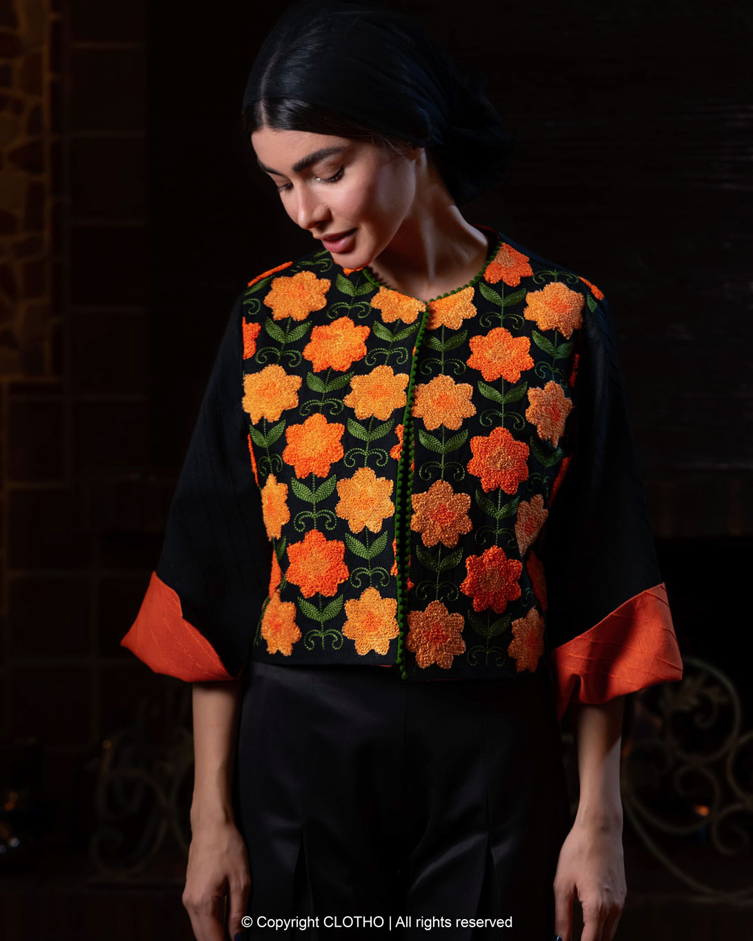 Tangerine - (36-40) - black- COAT