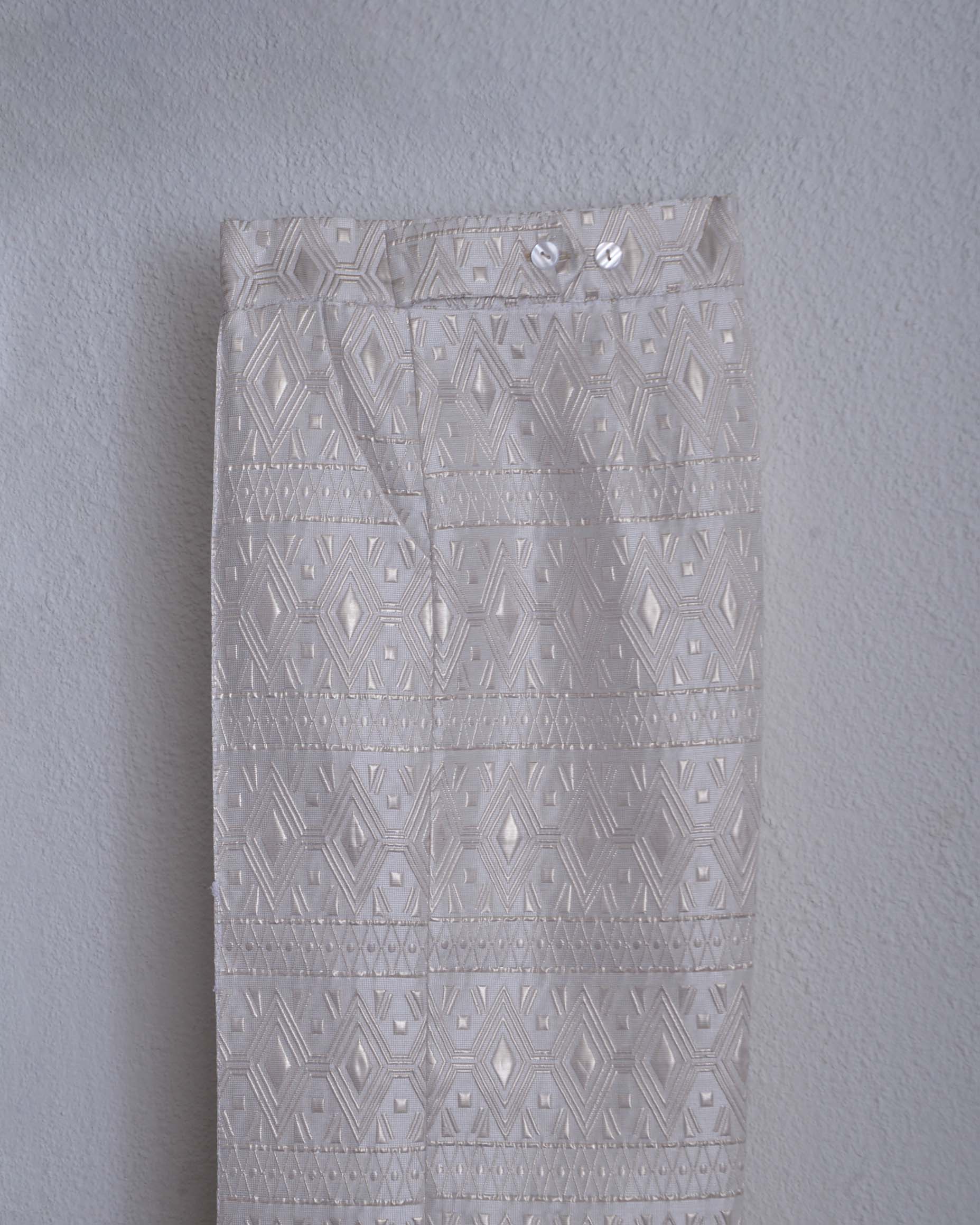 JACQUARD TROUSER-WHITE