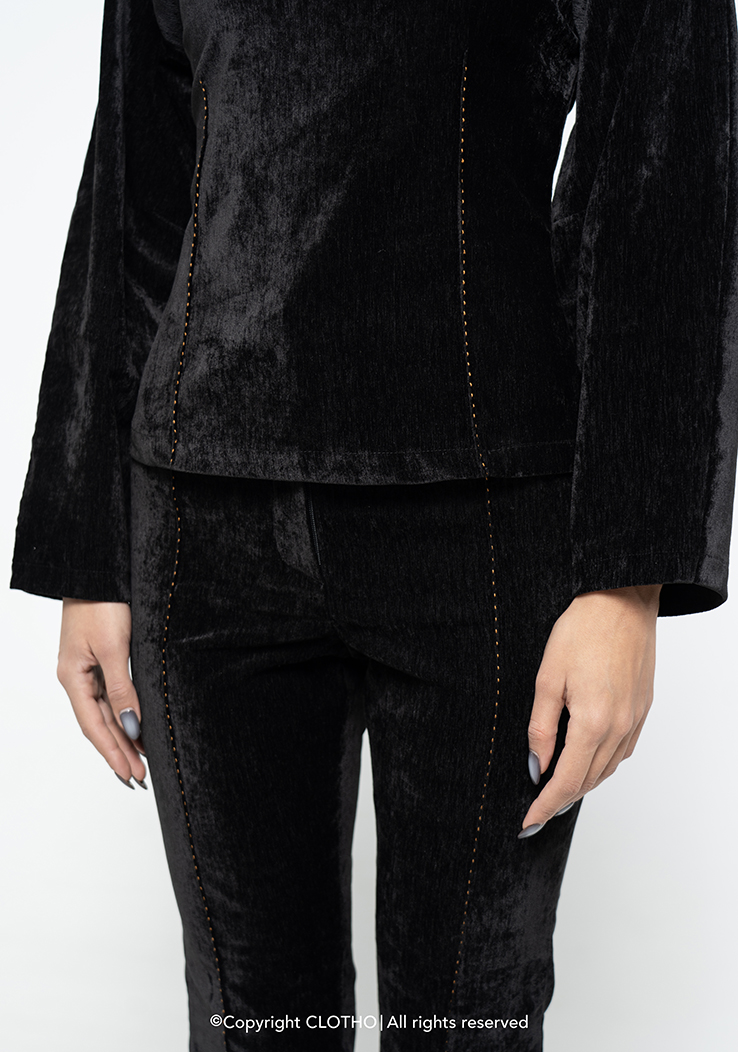 VELURE SET " TWO PIECE " BLACK