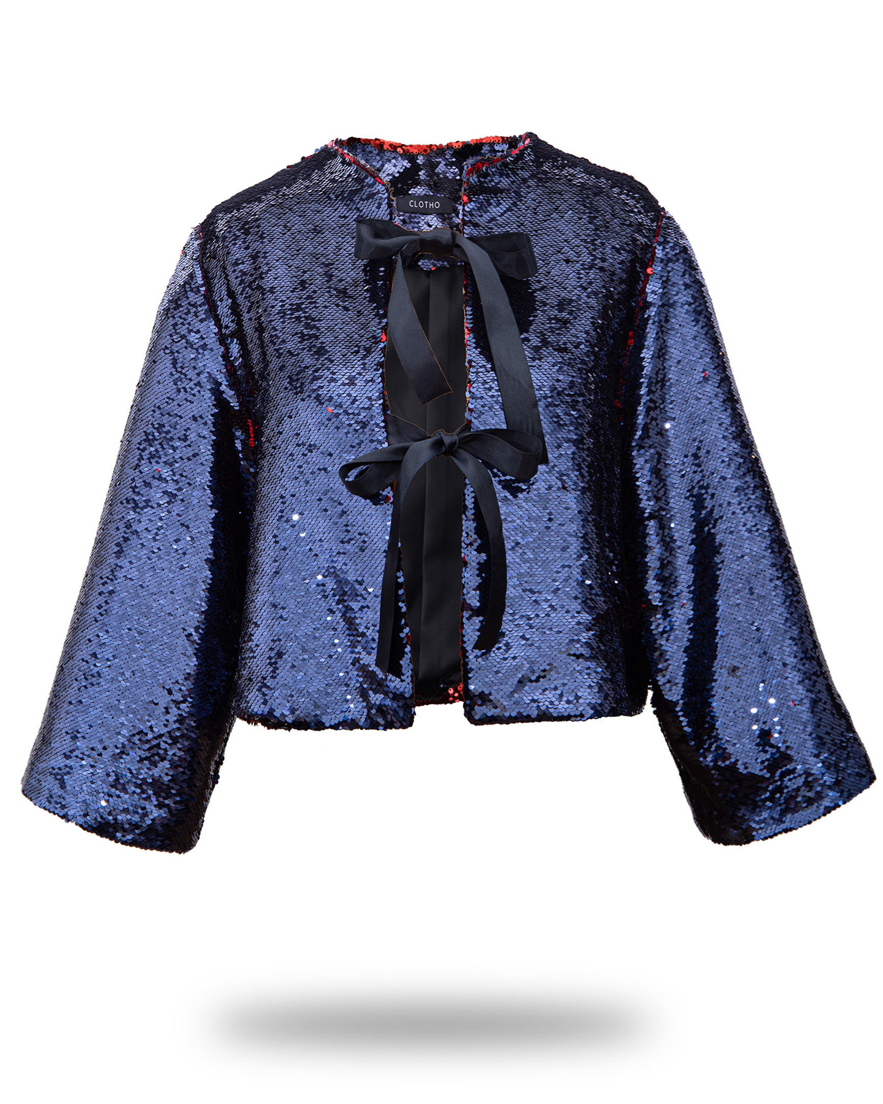 SEQUINS- (36-40) - DARK BLUE- COAT