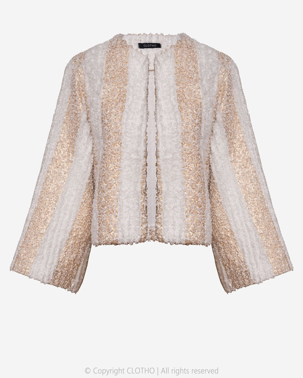 SEQUINS- (36-40) - BLANC- COAT