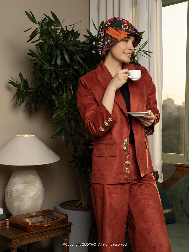 SIVAAN GOLD BUTTON کت زنانه