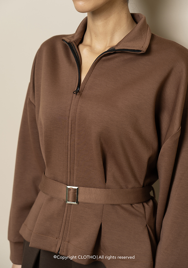 FLOVE ZIPPER LIGHT BROWN