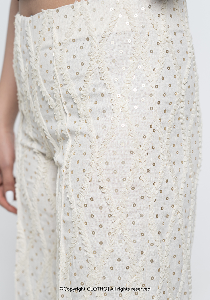 CONFETTI TROUSER CREAM