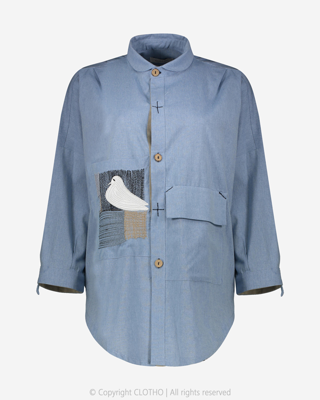 BIRD SHIRT - BLUE