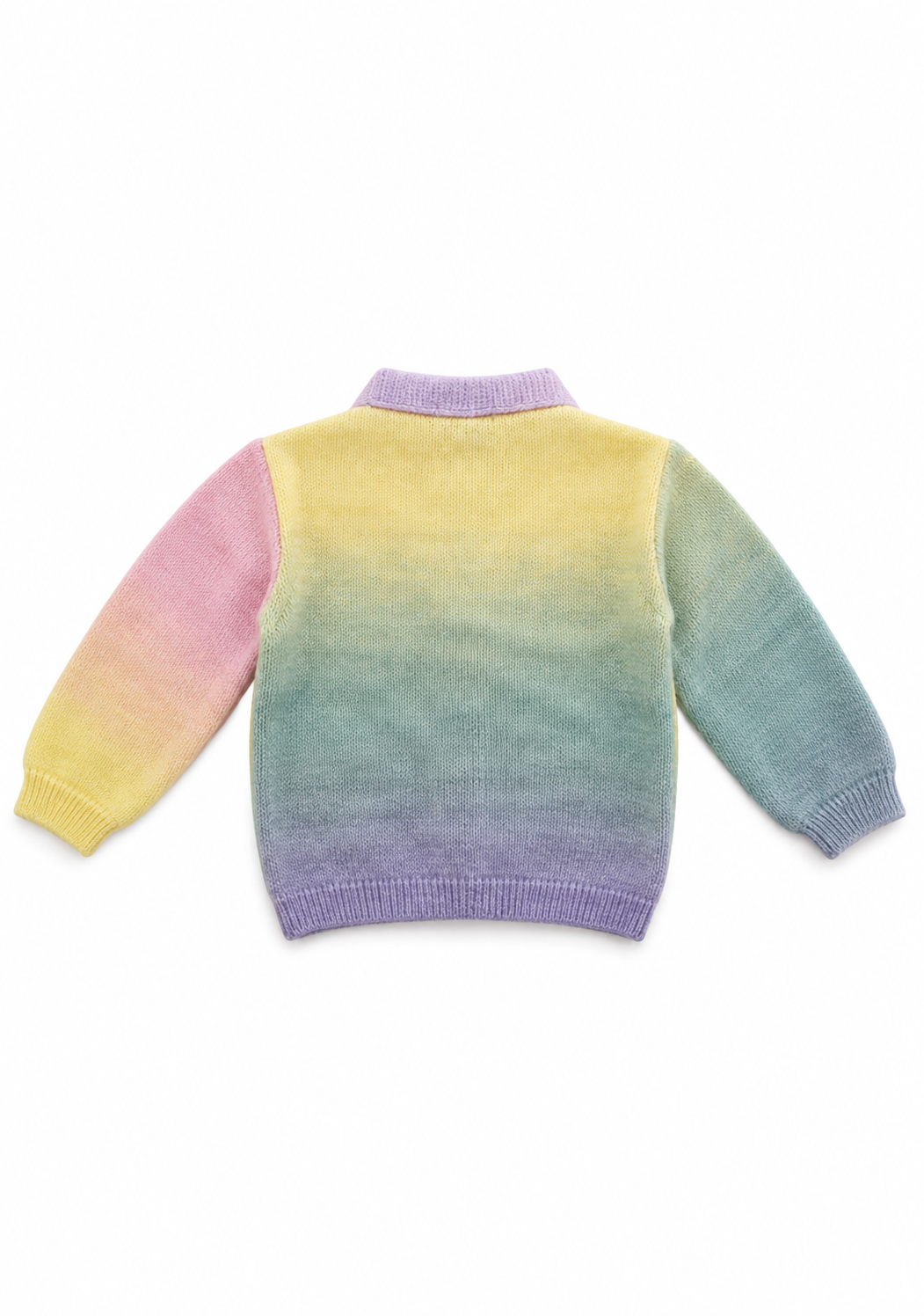 Pastel Gradient Knit Cardigan