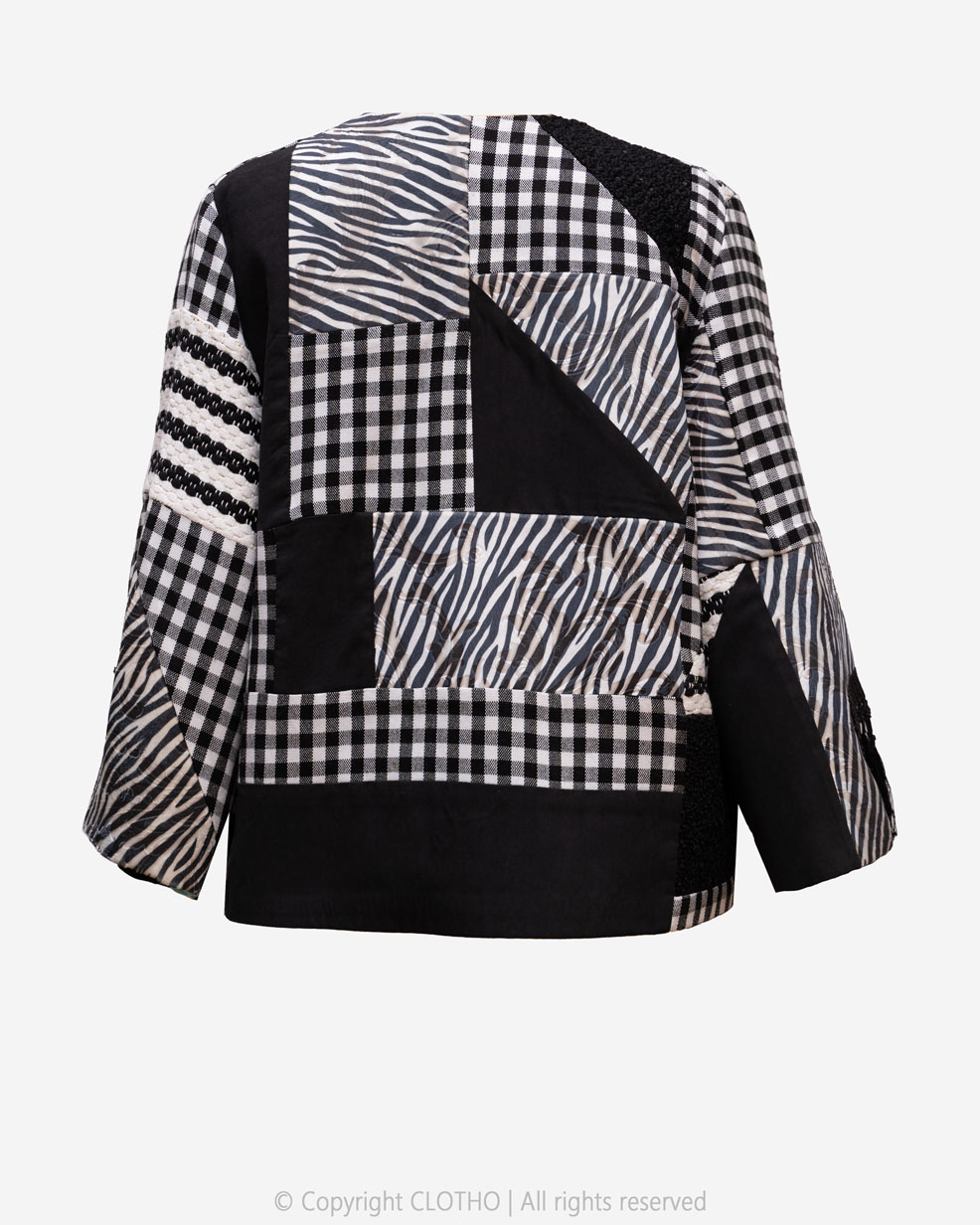 ZARRIN BAR - BLACK&WHITE - COAT