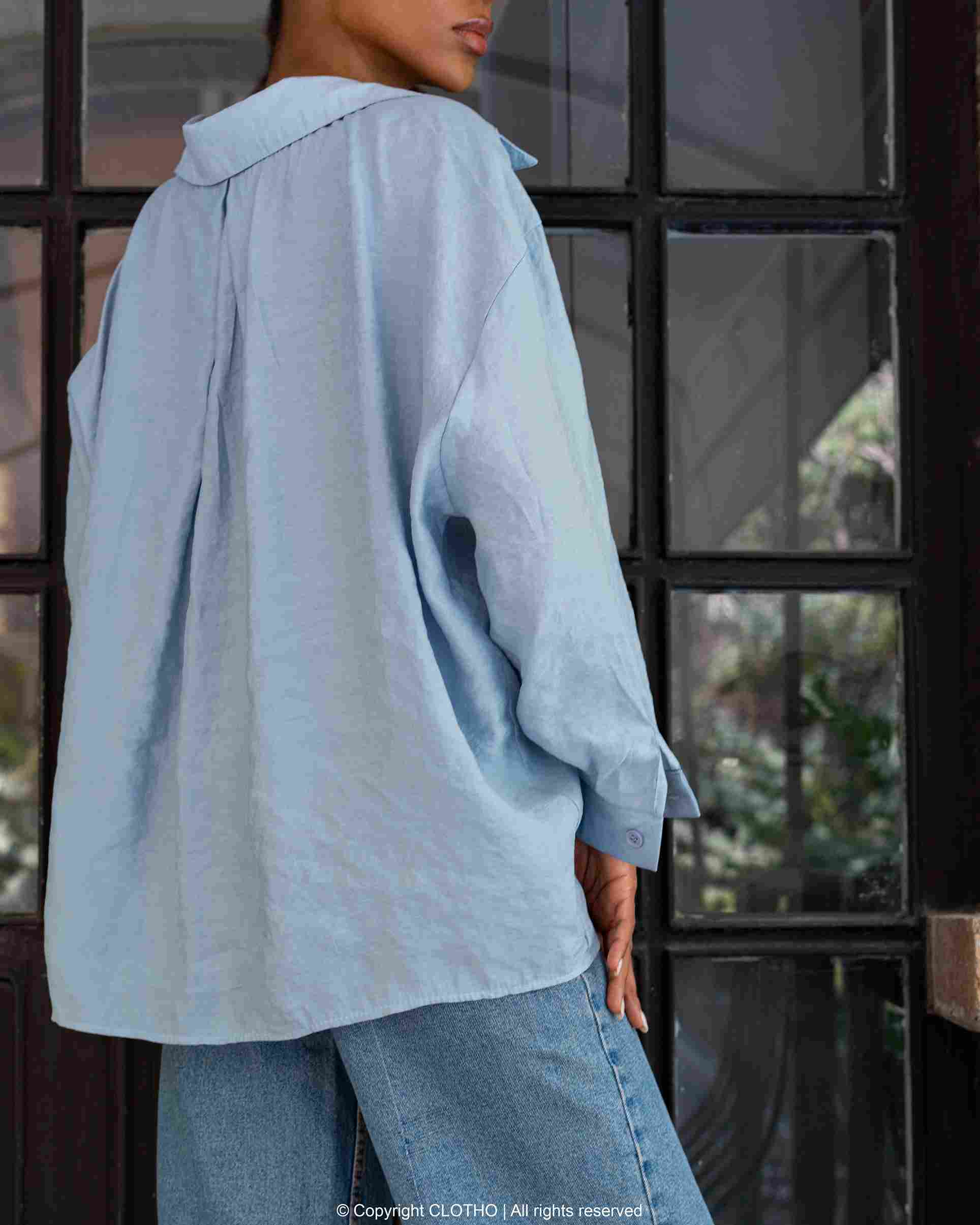 KIMONO SHIRT - BLUE