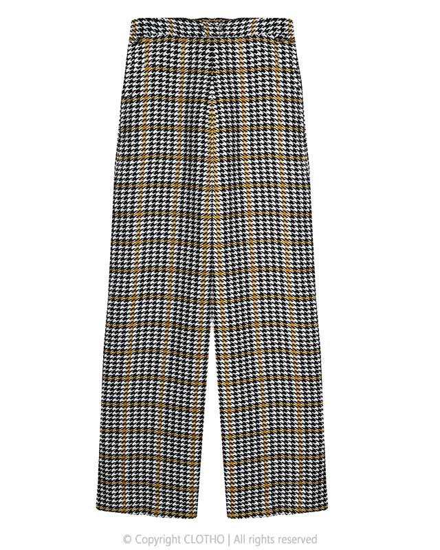  شلوار زنانه مدل ‌PIED DE POULE TROUSER LNG YELLOW