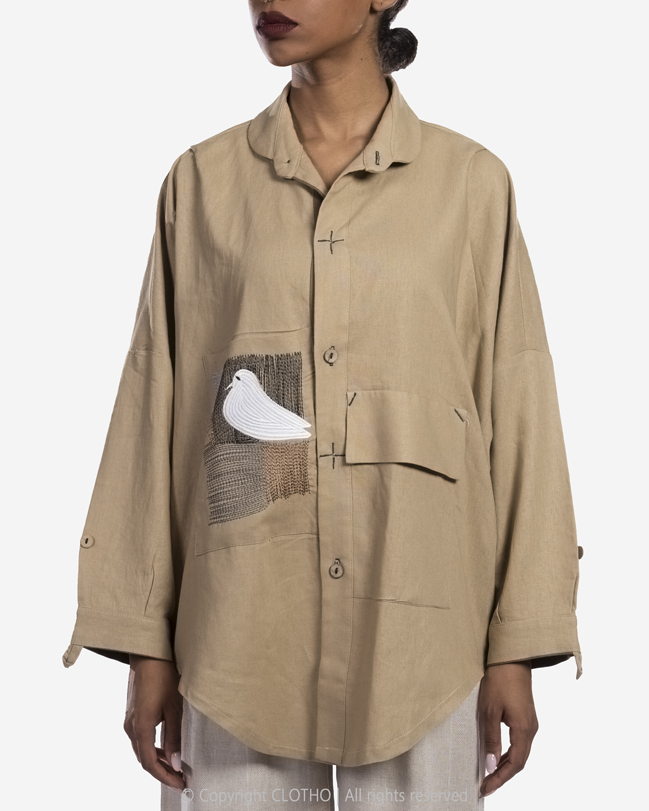 BIRD SHIRT - KHAKI