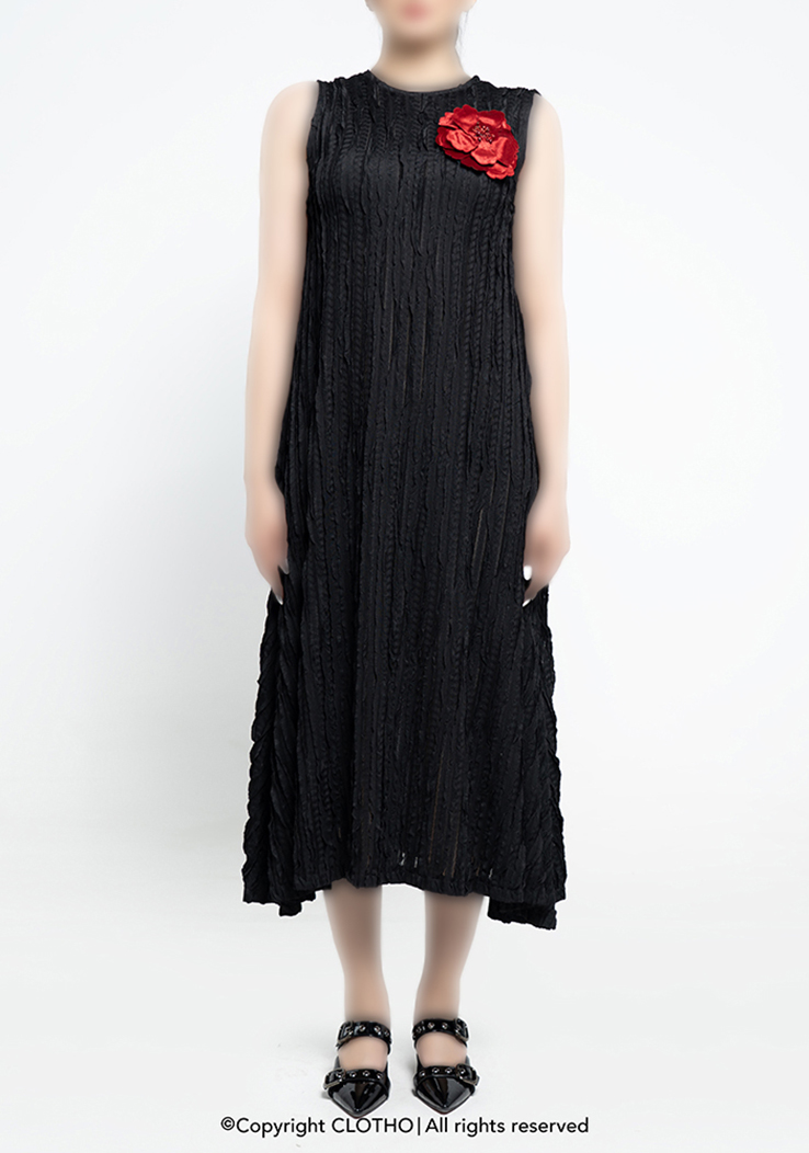 FLOR WIMP BLACK DRESS